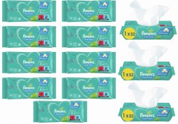 PAMPERS Chusteczki Nawilżane Fresh Clean 52 szt. - 12 op.