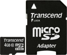 Karta pamięci TRANSCEND 4 GB Adapter SD